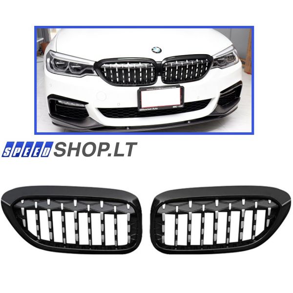 BMW 5 (G30-G31) deimantinės grotelės